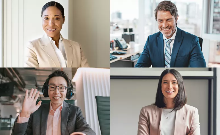 Four Financial Advisors in one image Four Financial Advisors in one image