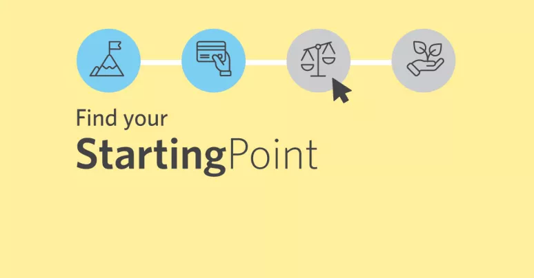 Find your starting point Find your starting point